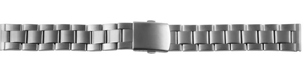 Steinmeister Uhrenarmband Edelstahl Armband  mit Silberfarbener Schließe 22 mm "3