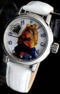 DISNEY Muppets Automatik Miss Piggy Herrenuhr Damenuhr Uhr Leder Sammlerstück0