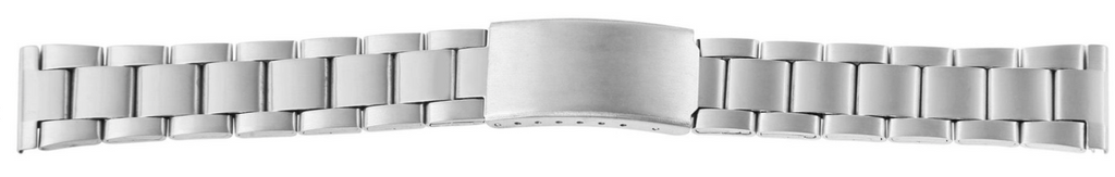 Steinmeister Uhrenarmband Edelstahl Armband  mit Silberfarbener Schließe 18 mm2