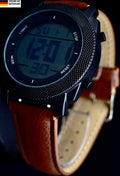 Mega Excellanc Herren Männer Digital Armband Uhr Schwarz Braun Farben Herrenuhr0
