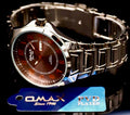 Omax Herren Armband Uhr Datum Herrenuhr IP Veredelt Neu mit Box0