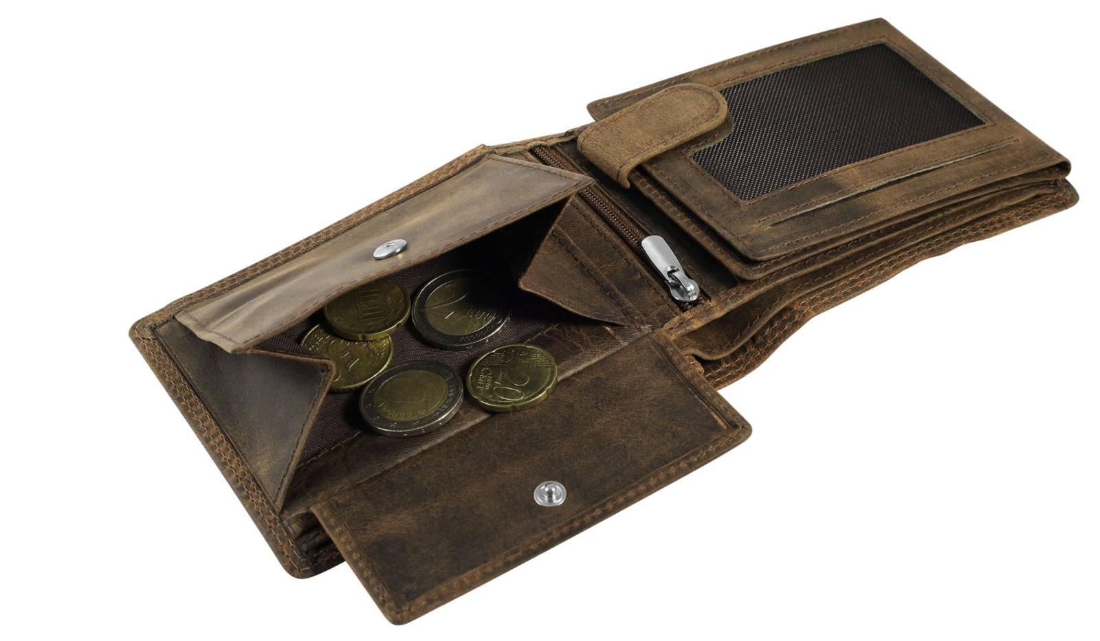 Akzent Leder Geldbörse RFID Schutz  Echtleder Portemonnaie Geldbeutel Traktor**2