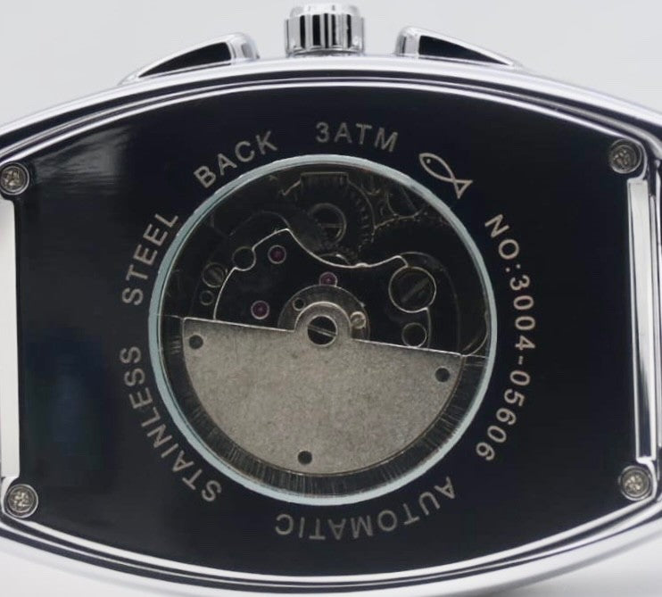 CAROTIF - AUTOMATIK - WATCH - TAG/NACHT ANZEIGE - SCHWARZ - LEDER - NEU2