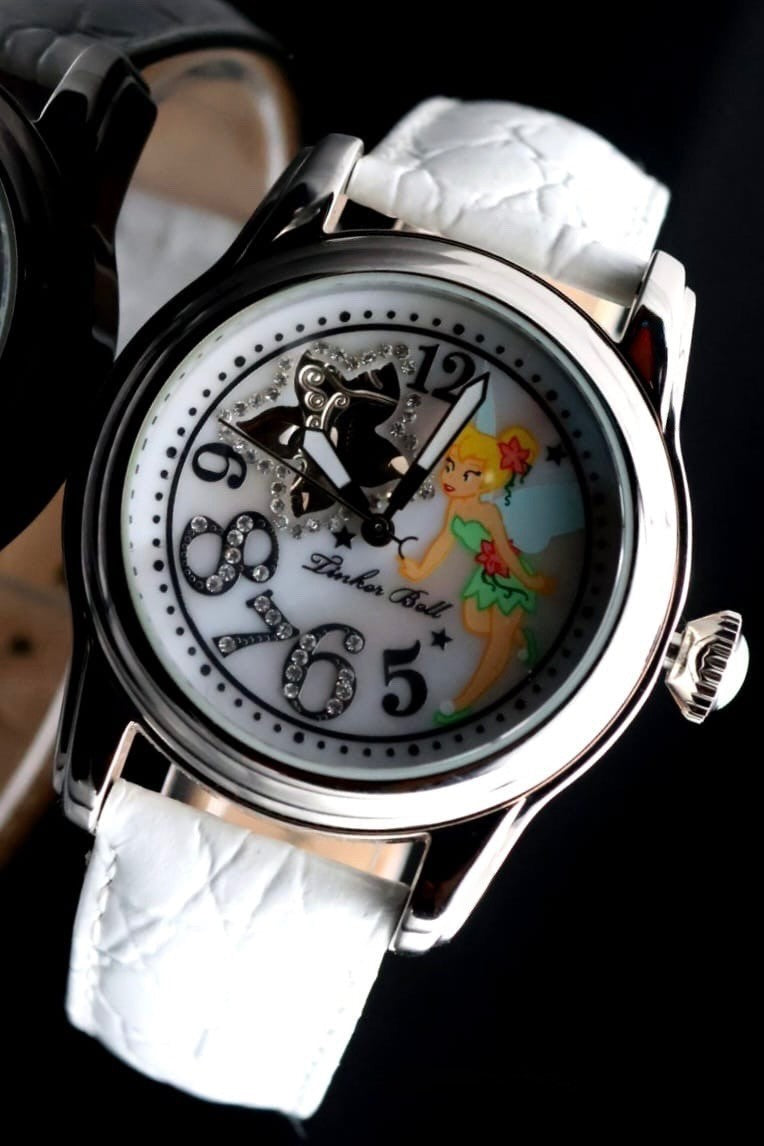 Disney Automatik Uhr Limitierte Edition Tinker Bell Sammlerstück Retro VINTAGE0