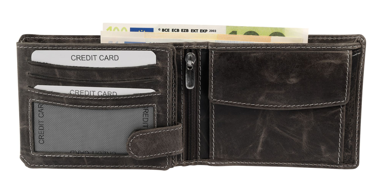 Akzent Unisex Synthetikleder Geldbörse Portemonnaie Geldbeutel NEU2