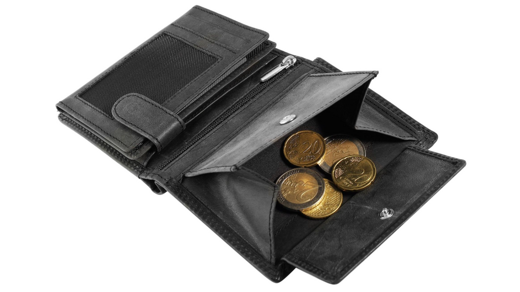 Akzent Basic Leder Geldbörse RFID Schutz Portemonnaie Schwarz Segelschiff Motiv3