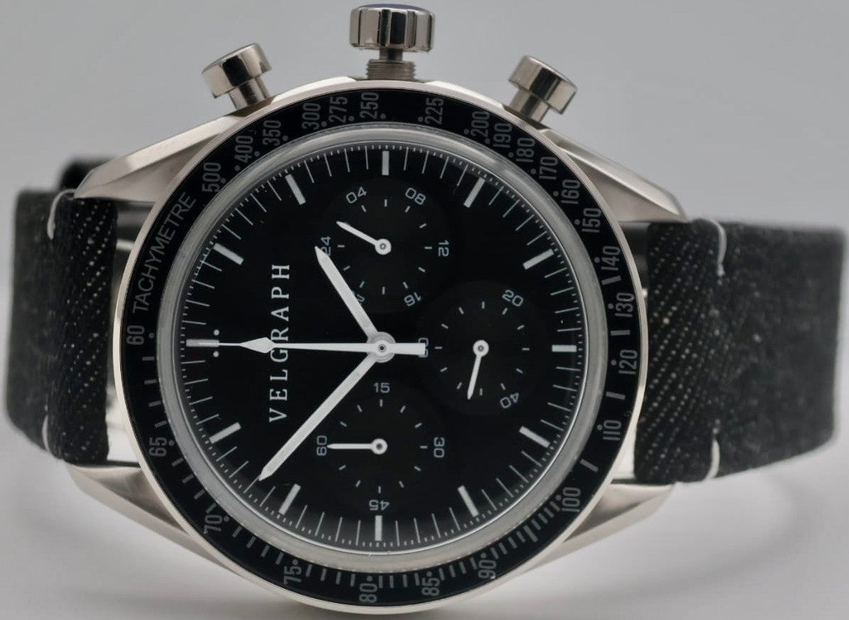 Velgraph - Vintage - Chronograph - Watch – VK63 Mechaquarz - 42 mm - Herrenuhr *2