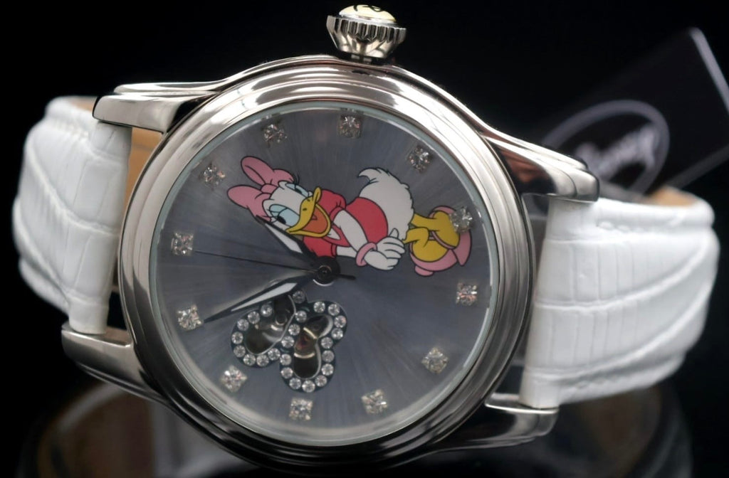 Disney Automatik Uhr Limitierte Edition Daisy Sammlerstück Retro VINTAGE Rarität1