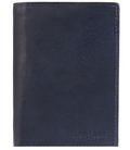 Excellanc Unisex Leder Portemonnaie Geldbeutel Portmonee Echtleder Dunkelblau 10