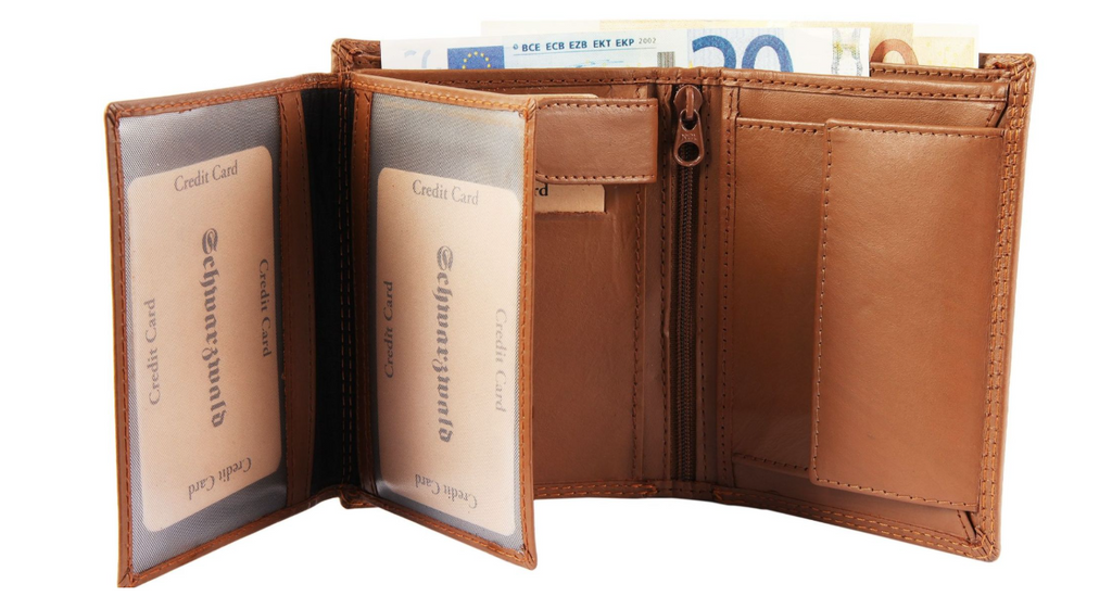 Schwarzwald Leder Portmonee Geldbörse Echtleder Geldbeutel in hellbraun Neu2