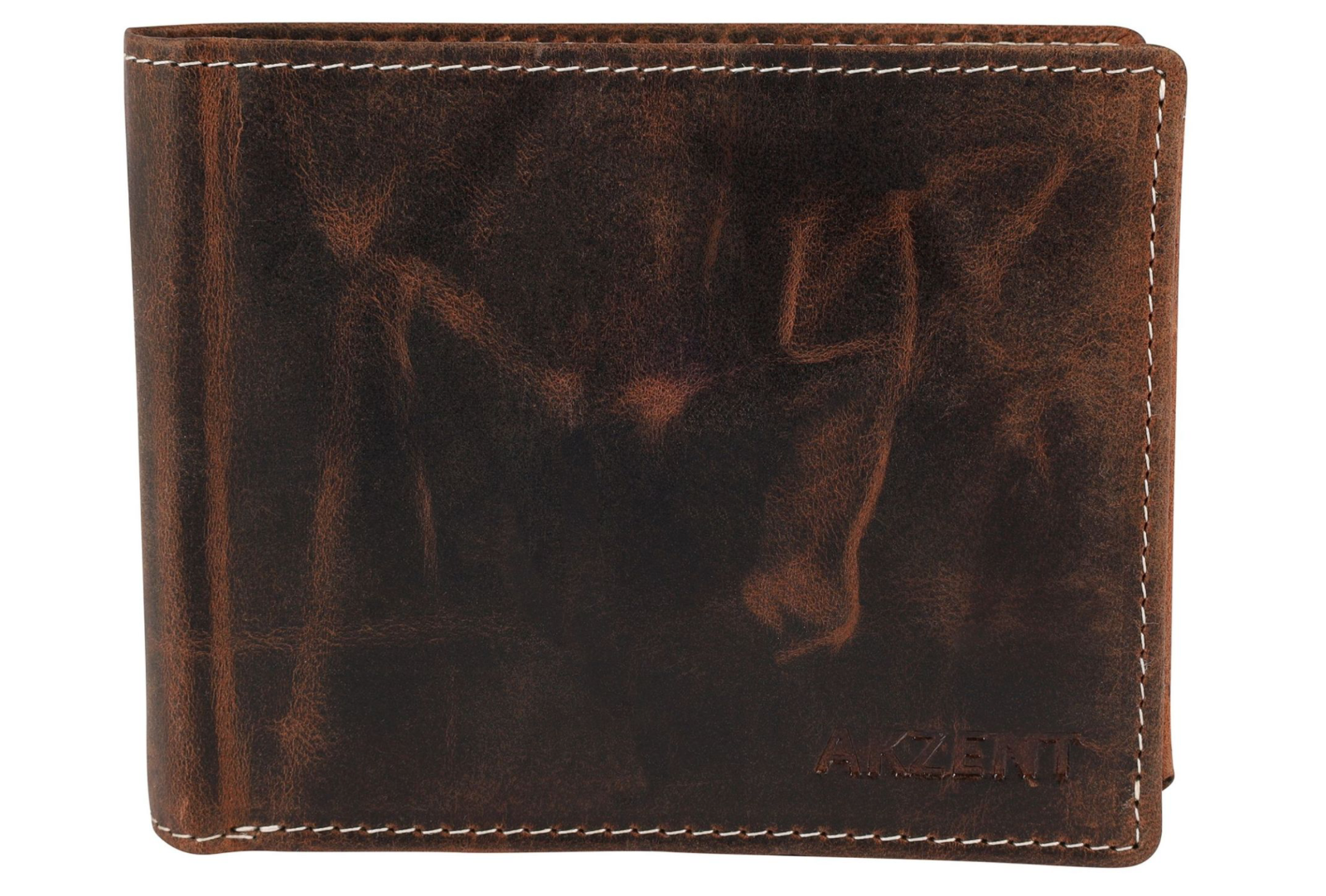 Akzent Unisex Synthetikleder Geldbörse Portemonnaie Geldbeutel hellbraun NEU0