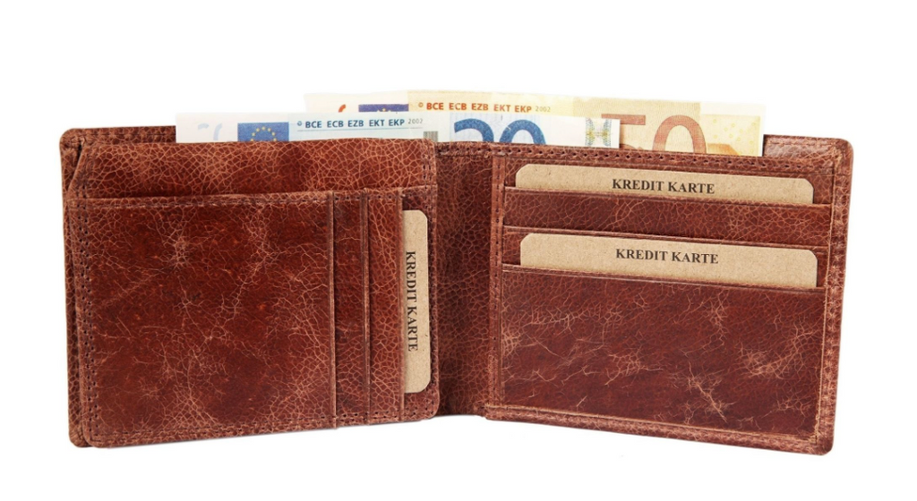 Akzent Leder Geldbörse RFID Schutz Echtleder Portemonnaie Geldbeutel Querformat"0