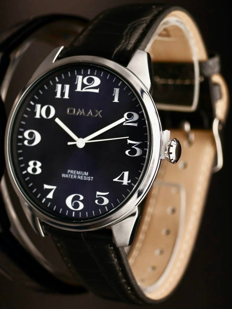 Edle Omax Herren Armband Uhr Herrenuhr Flaches Design SLIM IP Veredelt Slim NEU*0