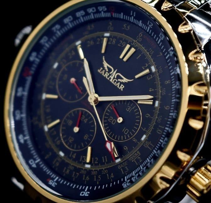 XL Automatik Herren Männer Armband Automatikuhr Herrenuhr Schwarz Bicolor Farben2