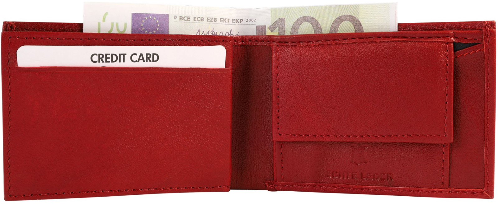 Excellanc Mini Leder RFID Geldbörse Echtleder Portemonnaie Geldbeutel Portmonee/1