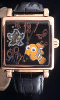 Disney Automatik Uhr Limitierte Edition Nemo Sammlerstück Schwarz Retro VINTAGE0