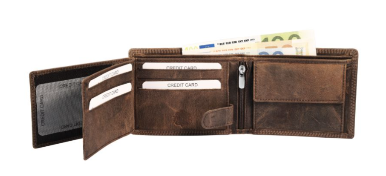 Akzent Leder Geldbörse RFID Schutz  Echtleder Portemonnaie Geldbeutel Schiff2