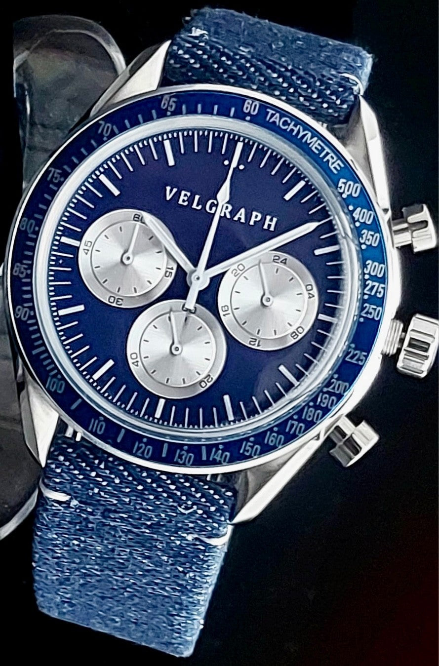 Velgraph - Vintage - Chronograph - Watch – VK63 Mechaquarz - 42 mm - Herrenuhr1