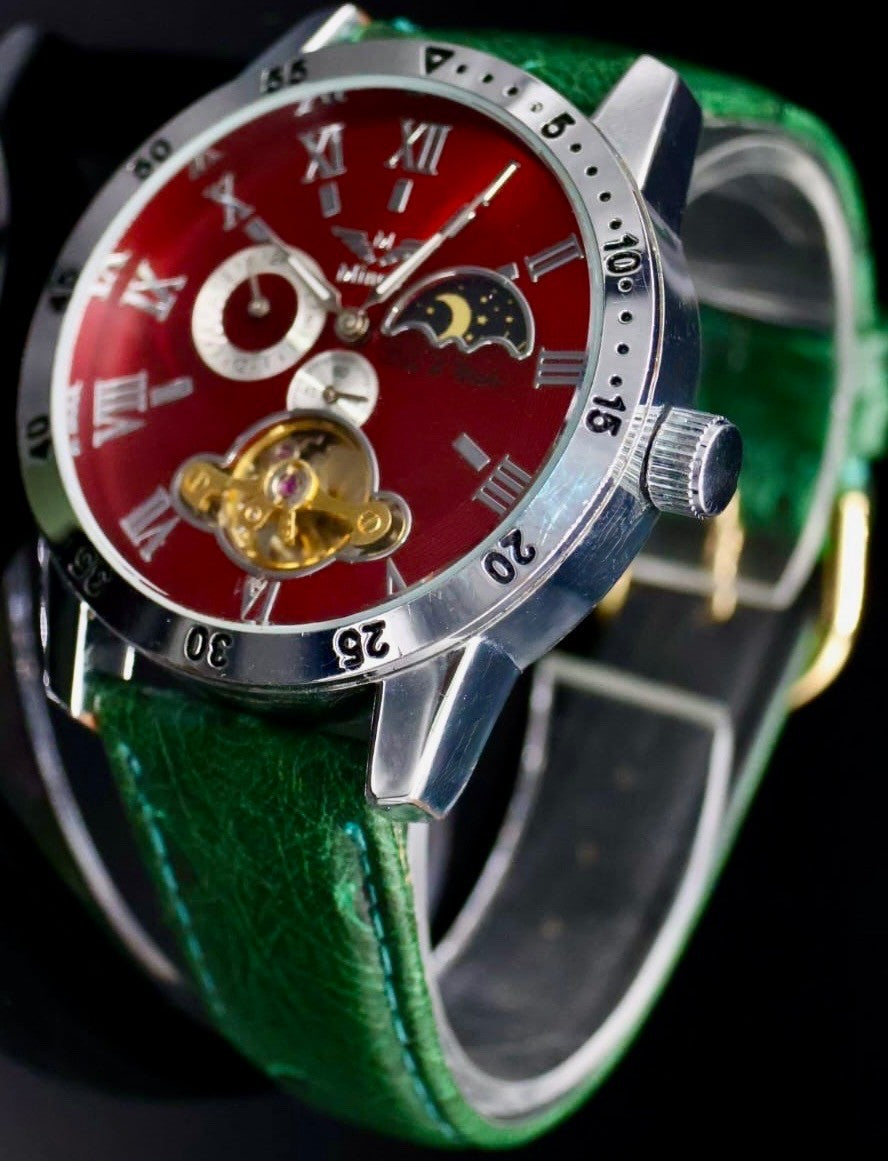 Mega Edle Minoir Avignon Herren Uhr Automatikuhr Armbanduhr Minoir Herrenuhr 11