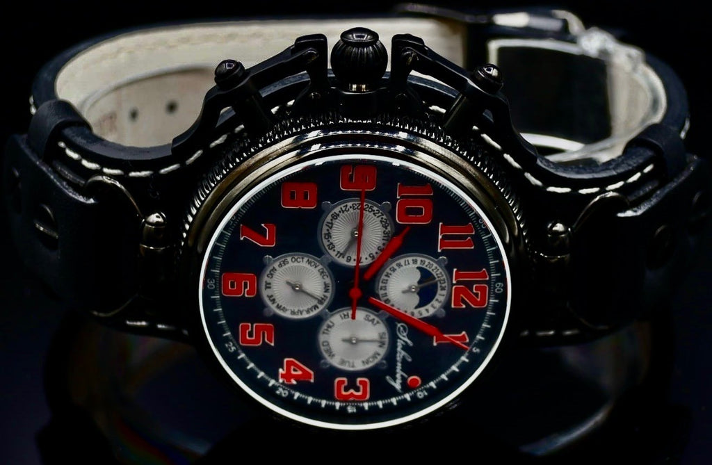 Stolzenberg Automatik Herren Männer Armband Uhr Vollkalender 24 Stundenanzeige4