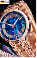 Excellanc Damen  Armband Uhr Rosé Gold Farben Damenuhr Quarz0