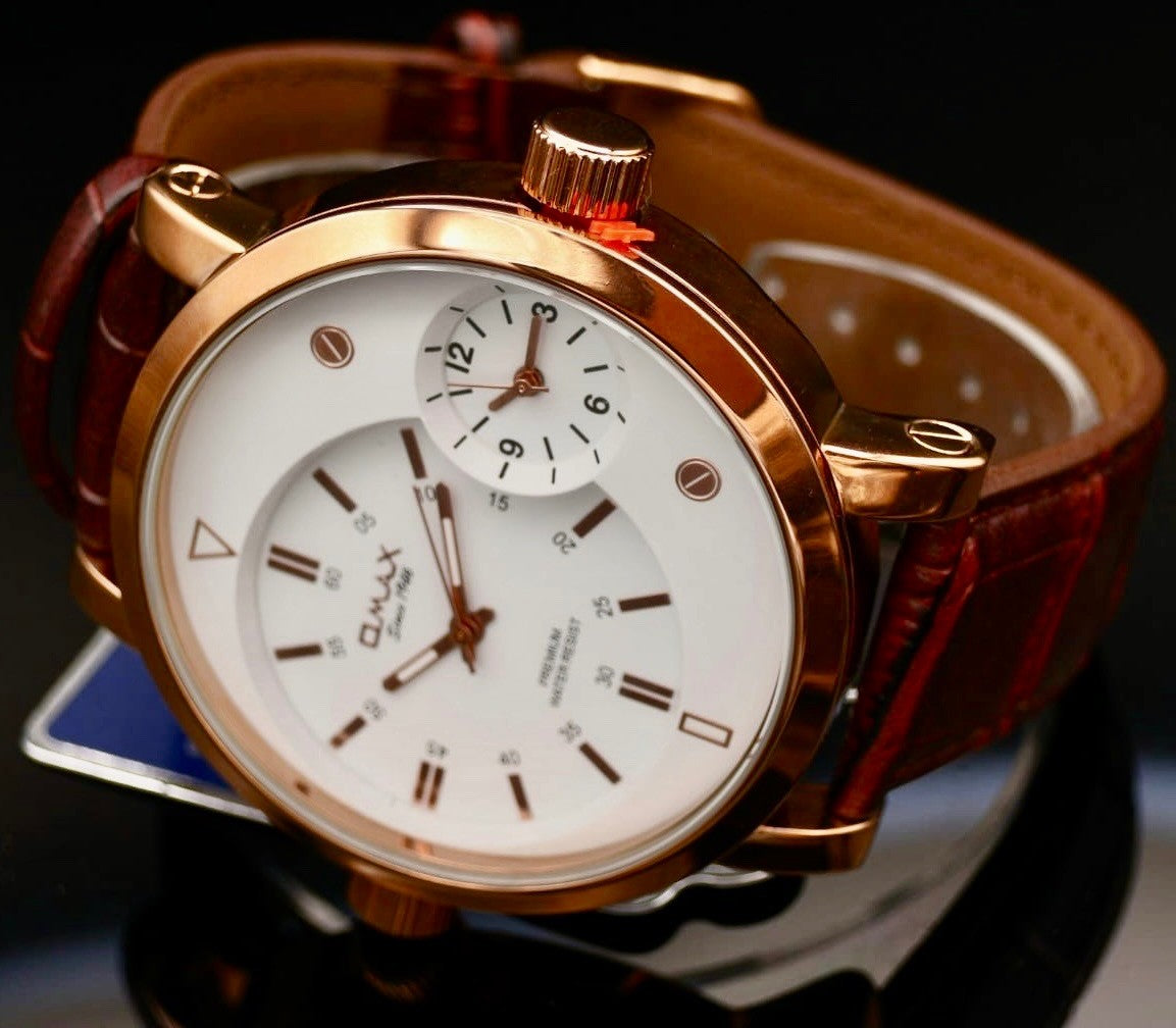 XXL Omax  Monster Watch Herren Armband Uhr XXL Dual Timer NEU1