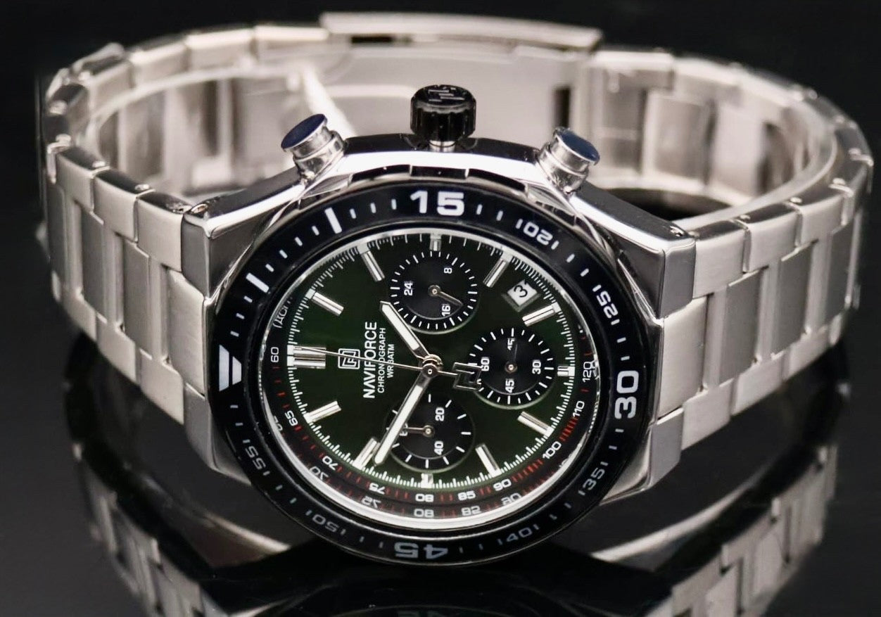 Naviforce Herren Männer Armband Uhr Chronograph Stoppuhr Datum NEU1