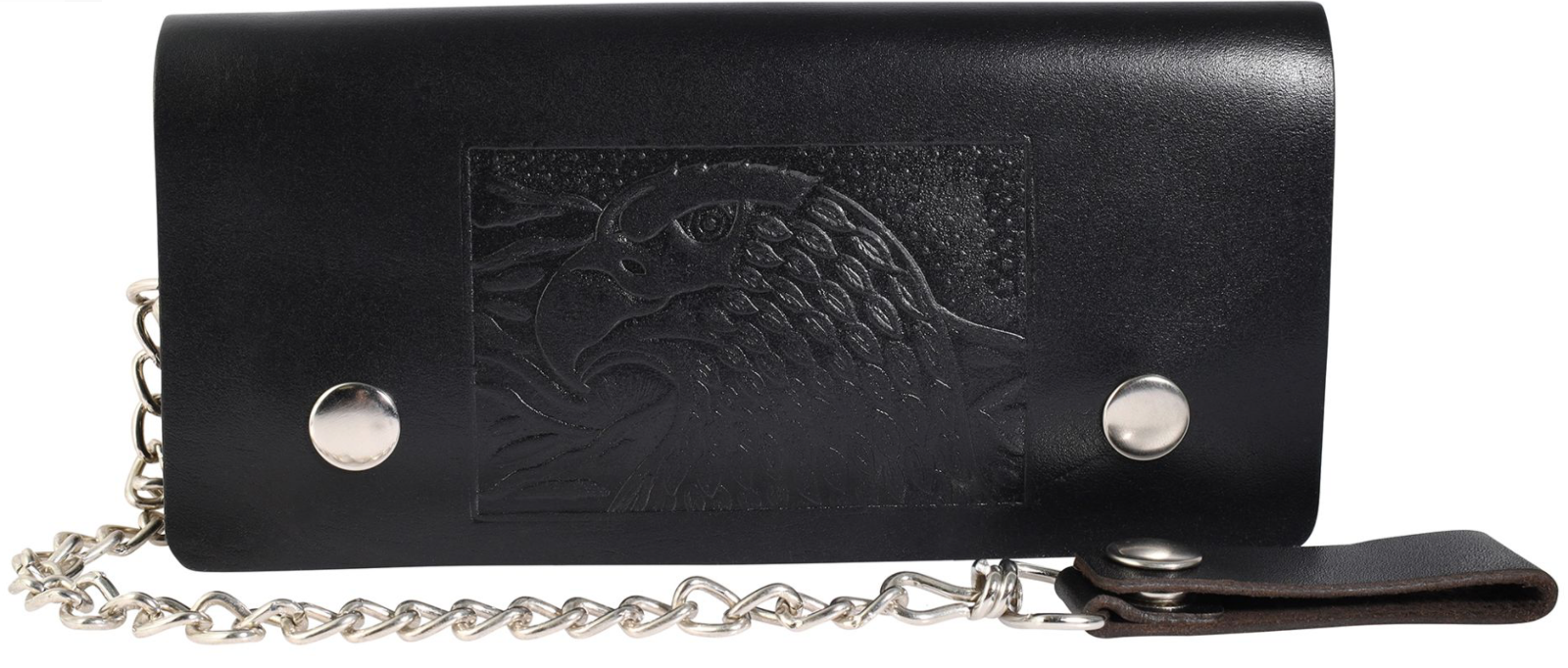 Leonardo Verrelli Samson Rinds Leder Geldbörse Echtleder Schwarz Adler NEU0