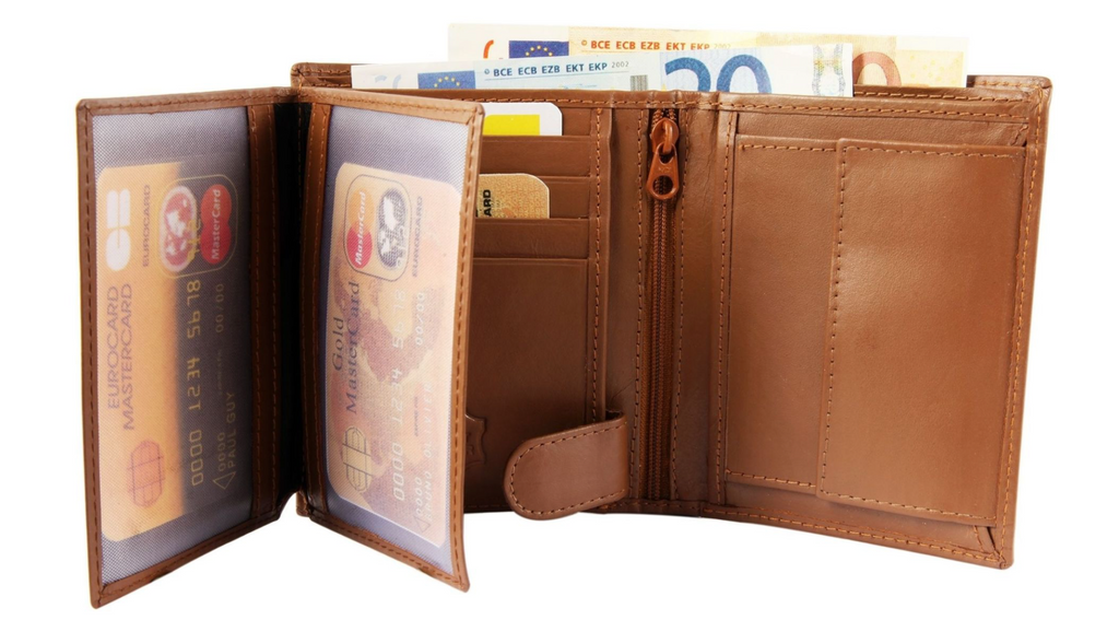 Excellanc Leder Geldbörse Echtleder Portemonnaie Geldbeutel Portmonee 10x12 cm**1