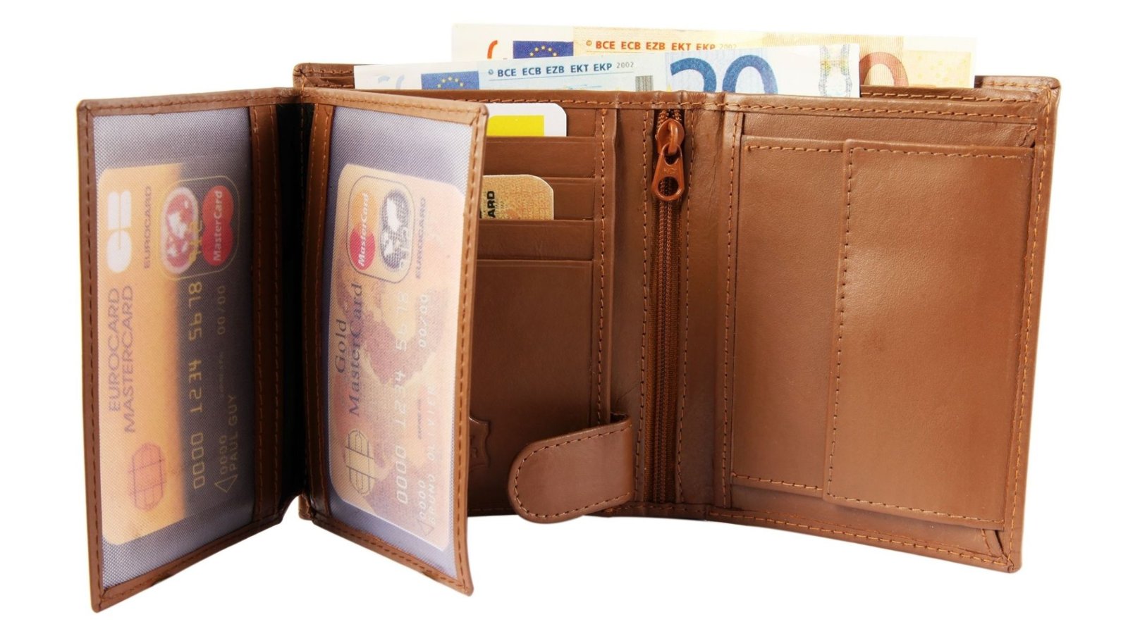 Excellanc Leder Geldbörse Echtleder Portemonnaie Geldbeutel Portmonee 10x12 cm**1