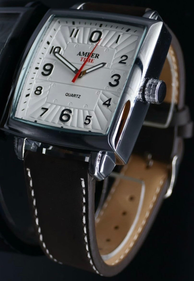 Herren Armband Männer Uhr Schwarz Analog Quarz *1