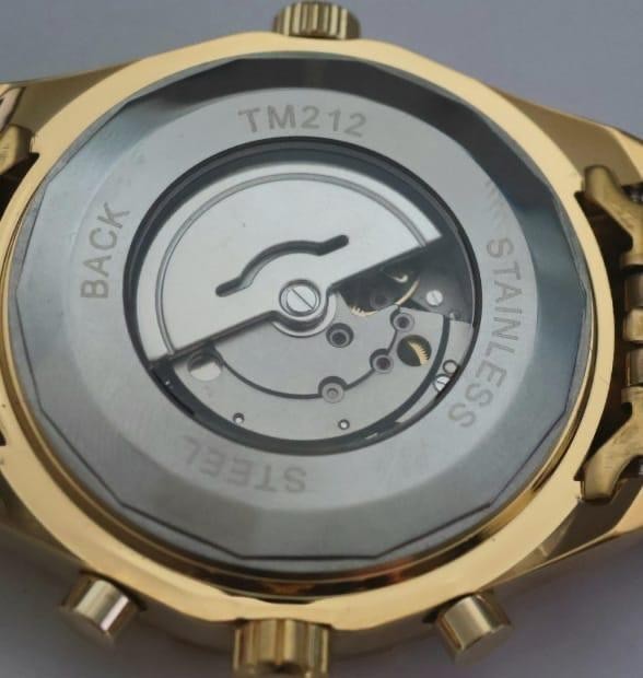 Mega Edle XL Automatik Herren Männer Armband Automatikuhr Herrenuhr Gold Farben2