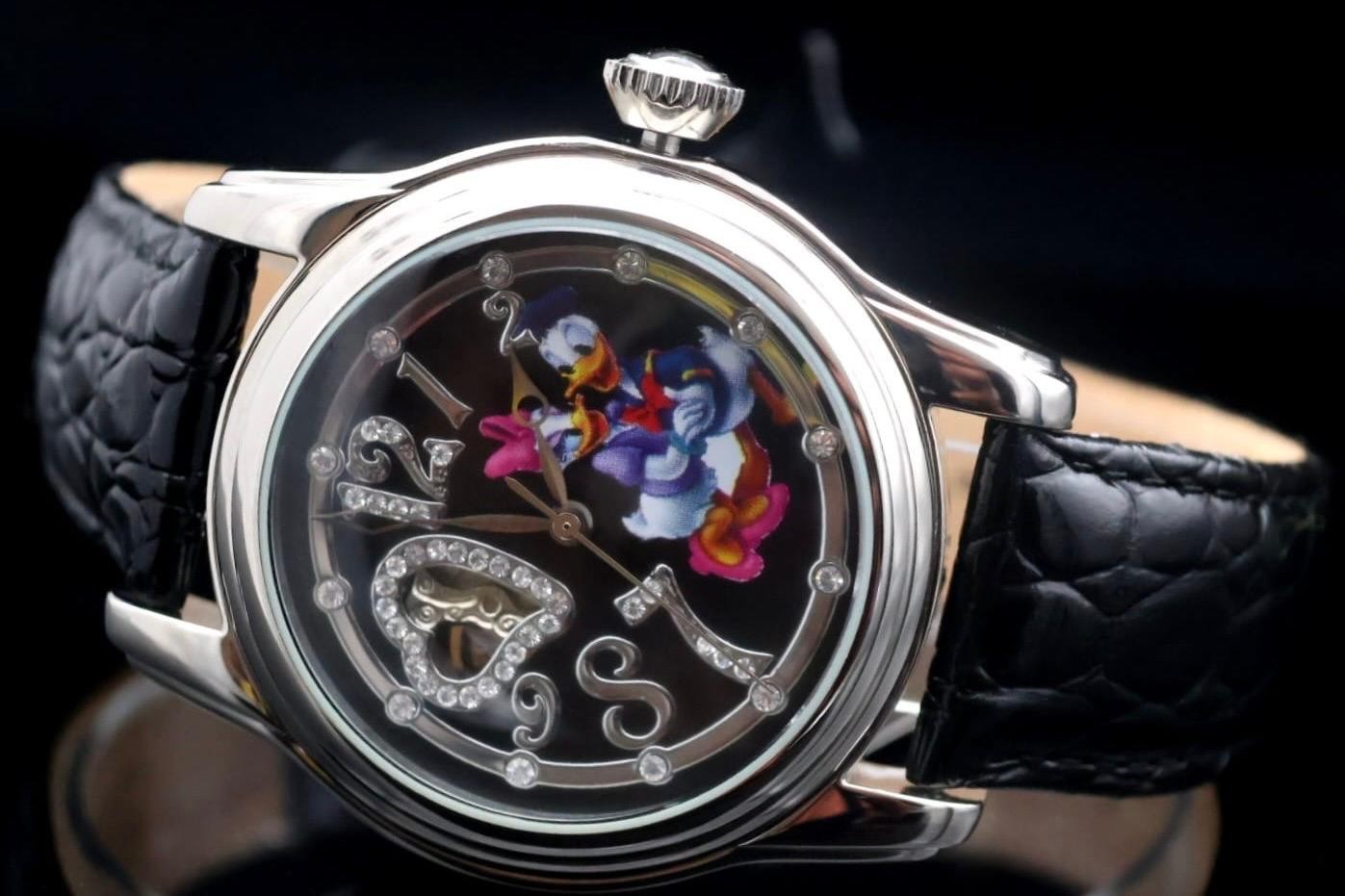 Disney Automatik Uhr Limited Edition Daisy Donald Duck  Sammlerstück VINTAGE1