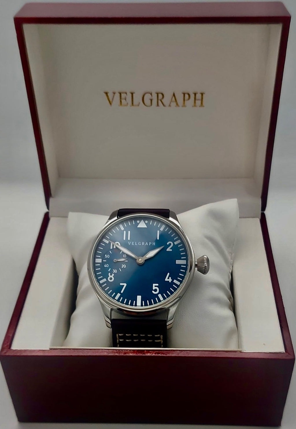 Velgraph Herrenuhr Flieger 42mm Handaufzug | Saphirglas 6497 Dial Seagull Rotor2