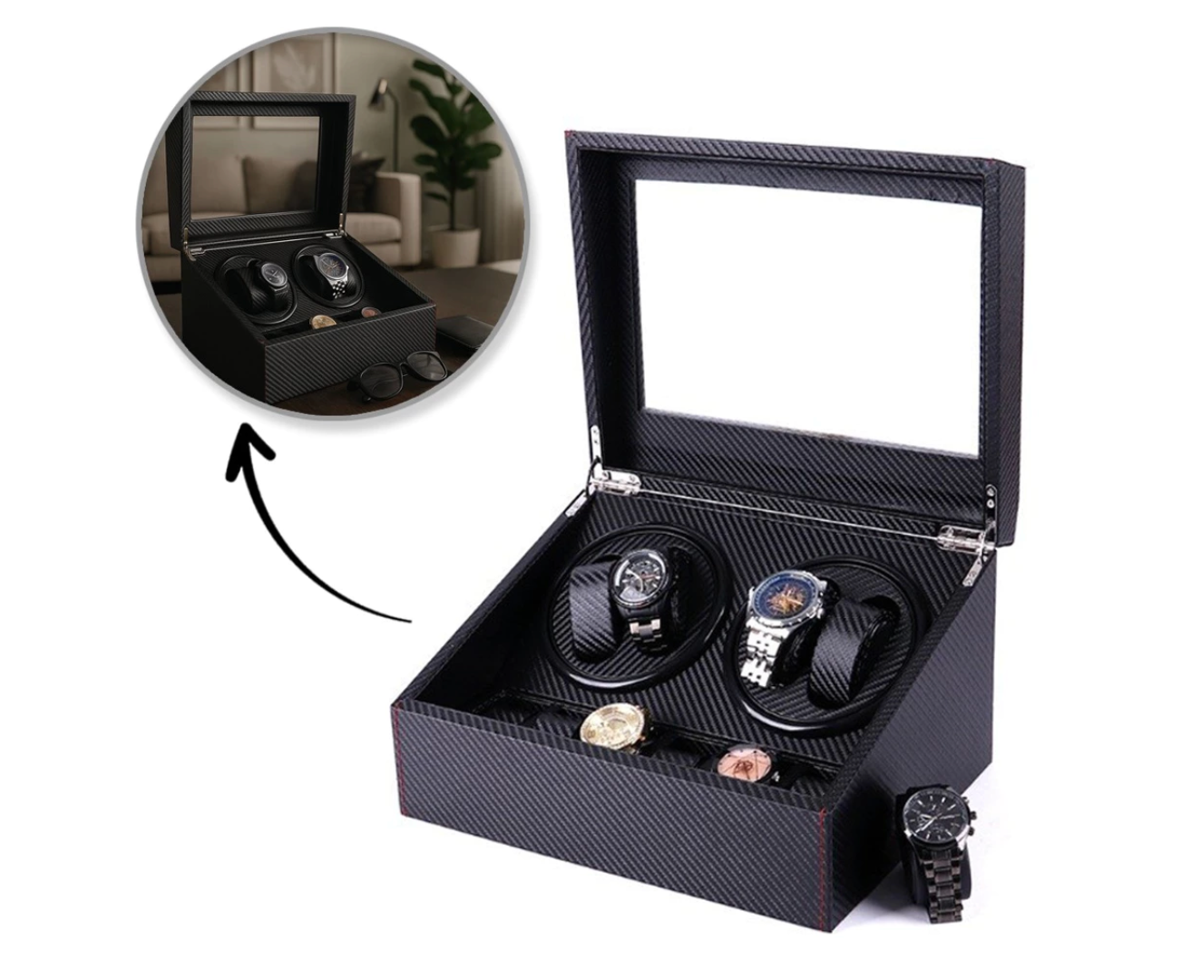 Automatik Uhrenbeweger Beweger Uhrenbox Rotomat Watch Winder Box Automatikuhr **0