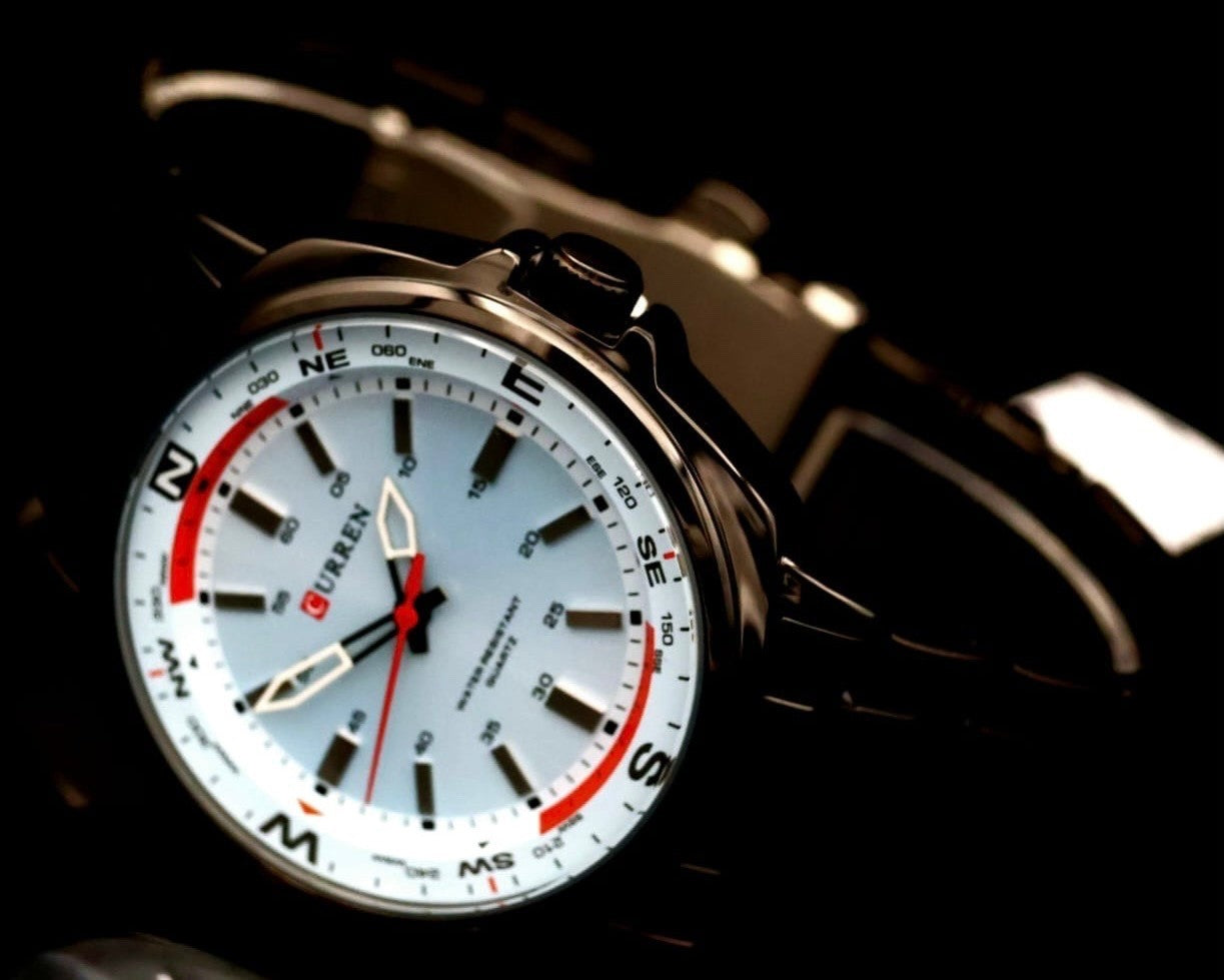 Mega Edle Herren Männer Armband Uhr Herrenuhr Blau Grau Farben Keramik Look NEU1