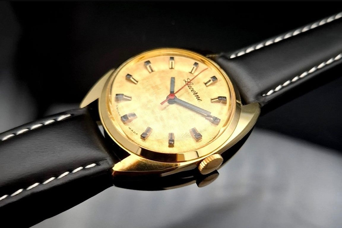 Lucerne Swiss Made Handaufzug Watch Armbanduhr Vintage Lagerfund0