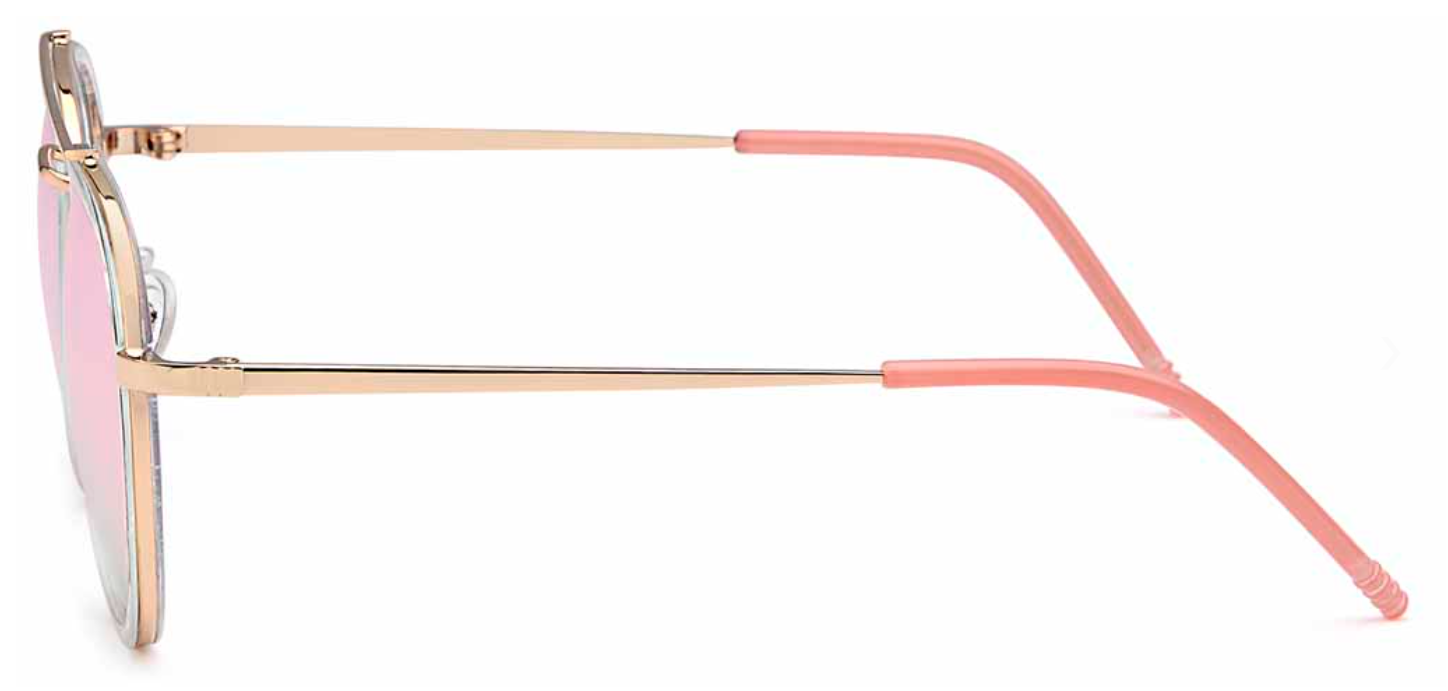 Gil Design Sonnenbrille Damen Frauen UV400 Pilotenbrille Rosa verspiegelt  Neu2