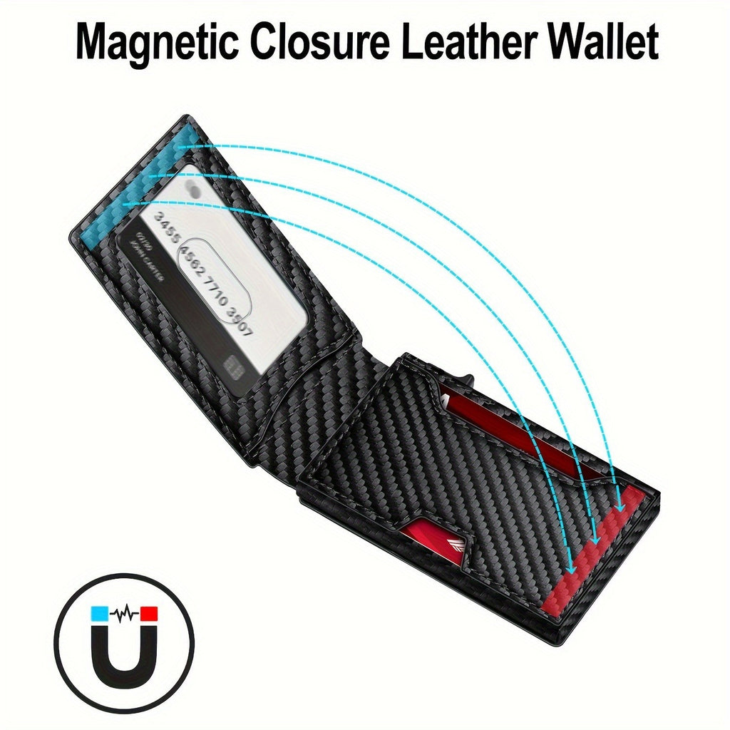 Premium RFID Karten Wallet Kreditkartenetui Slim Kartenhalter Magnetverschluss1