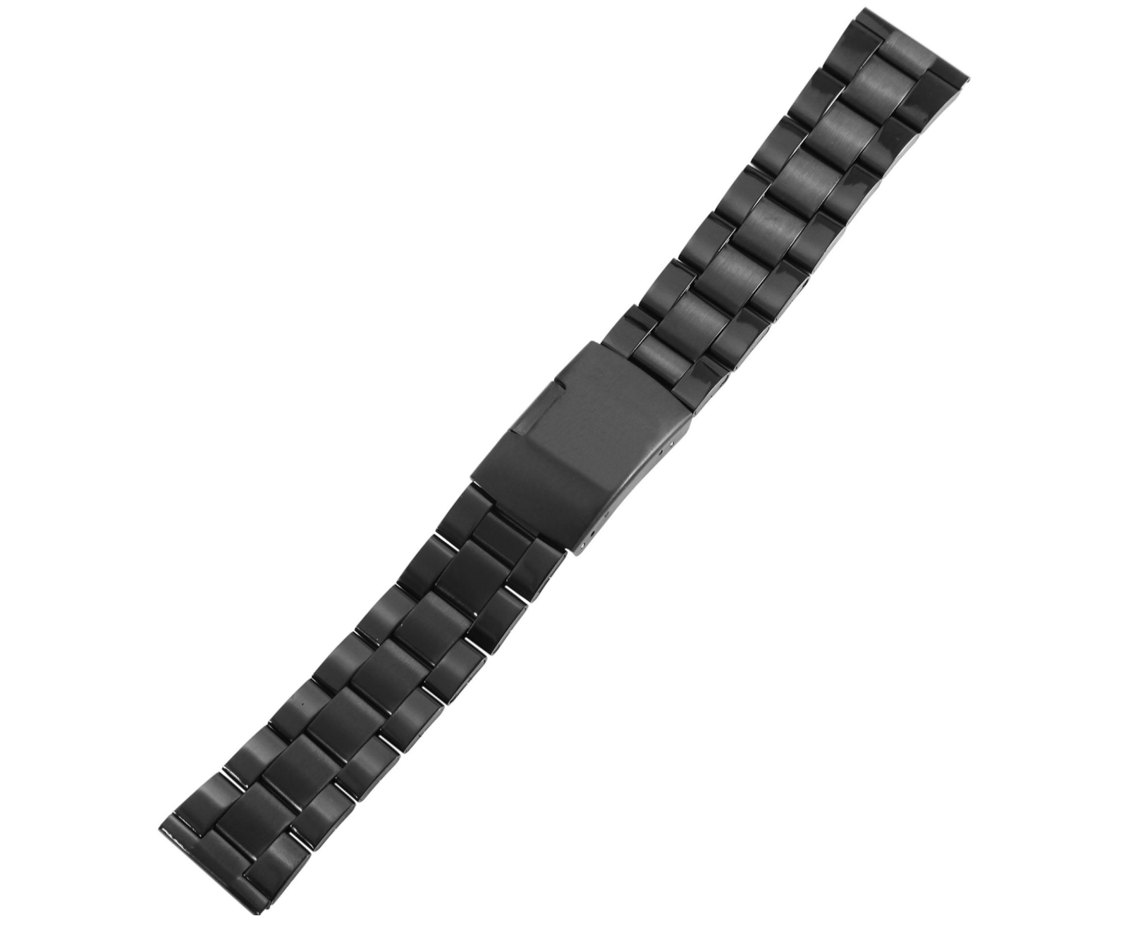 Steinmeister Uhrenarmband Edelstahl Armband  mit  schwarzer Faltschließe 22 mm "1