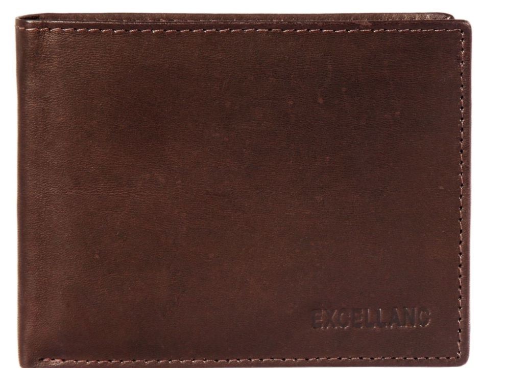 Schwarzwald Leder Portemonnaie Geldbeutel Portmonee Echtleder Dunkelbraun 50