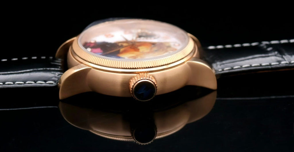 DISNEY Muppets Automatik Miss Piggy Damenuhr Uhr Leder Sammlerstück Vintage3