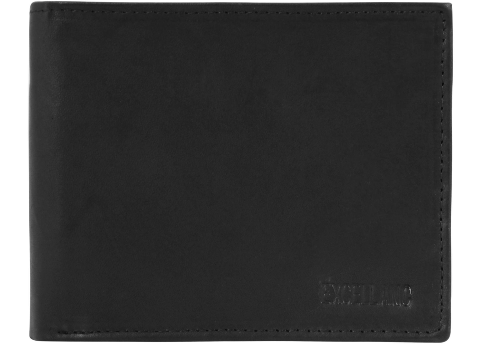 Excellanc Leder Geldbörse Echtleder Portemonnaie Geldbeutel Portmonee Schwarz1