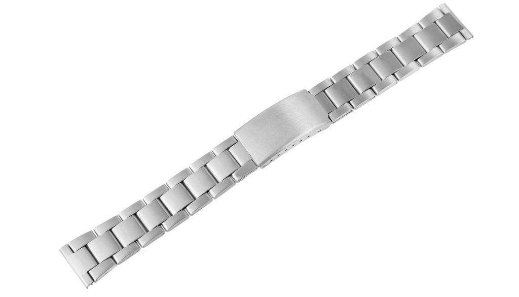 Steinmeister Uhrenarmband Edelstahl Armband  mit Silberfarbener Schließe 18 mm1