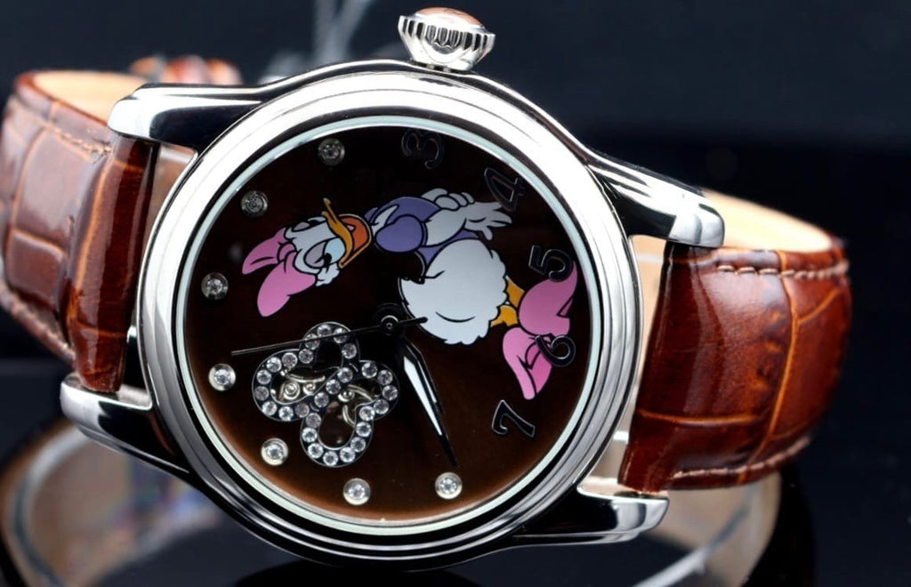 Disney Automatik Uhr Limitierte Edition Motiv Daisy Sammlerstück Retro Vintage 1