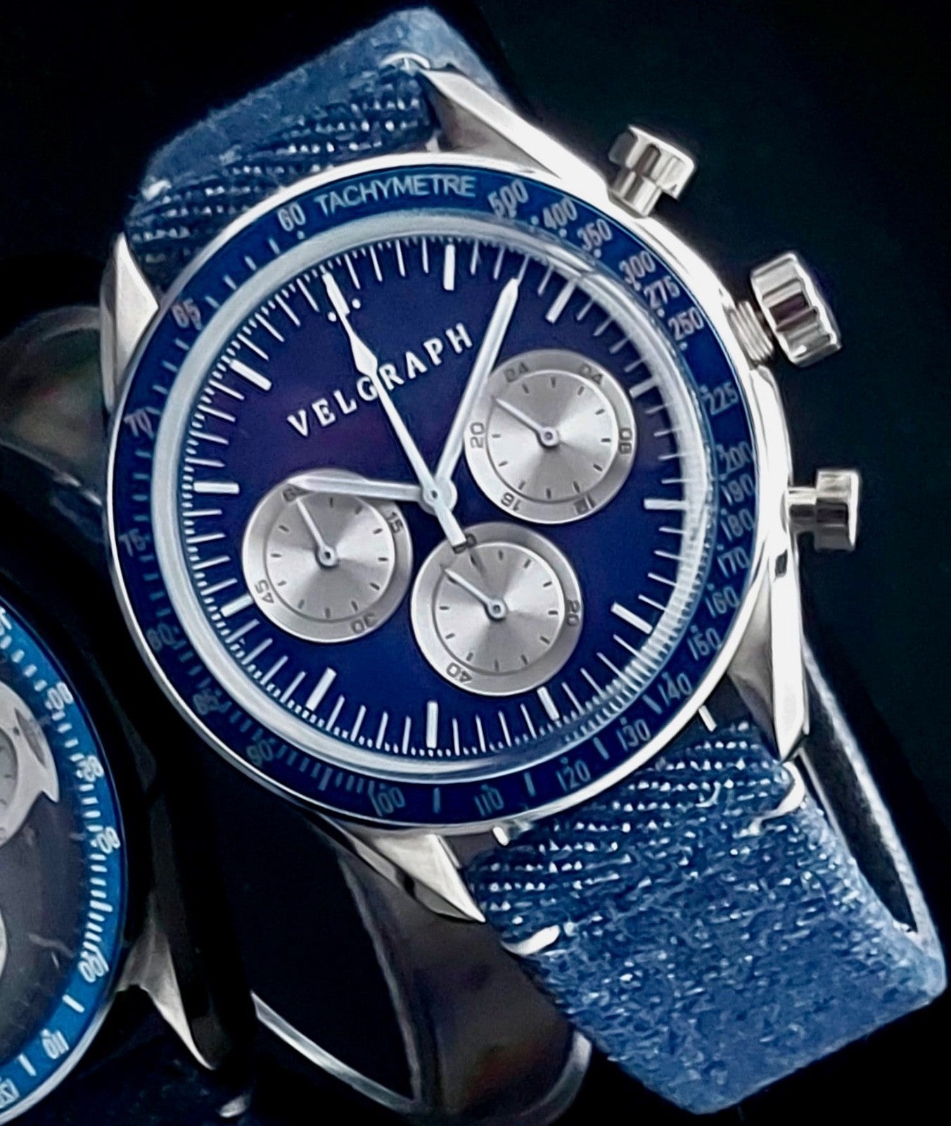 Velgraph - Vintage - Chronograph - Watch – VK63 Mechaquarz - 42 mm - Herrenuhr2