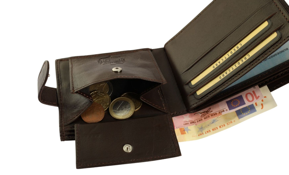 Steinmeister Schaf Leder Portmonee Geldbörse Echtleder Unisex Braun Modisch3