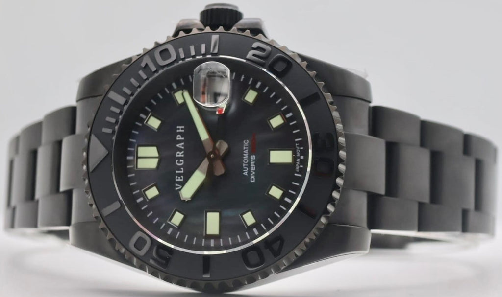 Velgraph 42mm Automatik Herrenuhr Taucher Style Watch | Drehbare Lünette | NH352