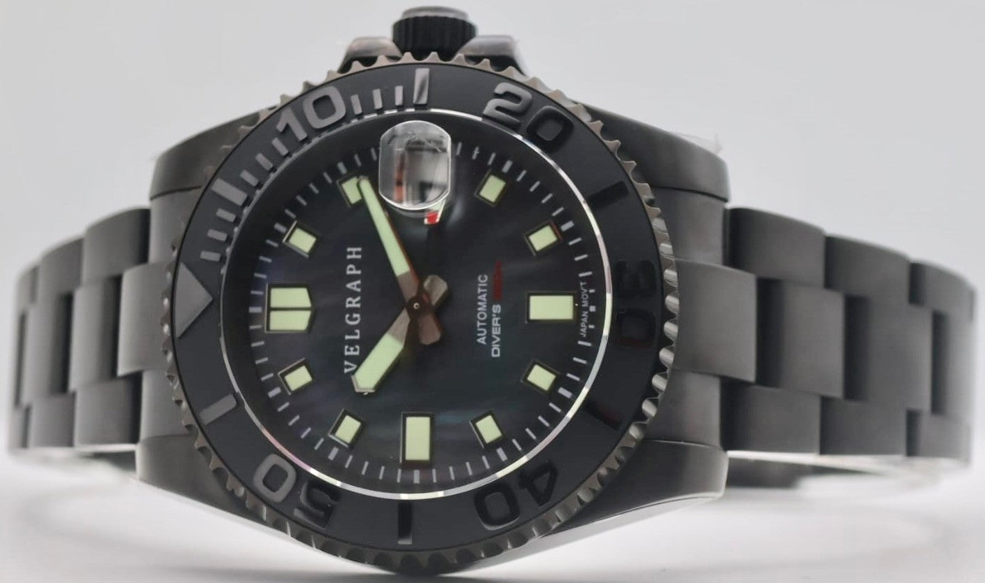 Velgraph 42mm Automatik Herrenuhr Taucher Style Watch | Drehbare Lünette | NH352