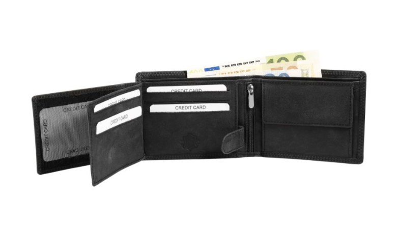 Akzent Leder Geldbörse RFID Schutz  Echtleder Portemonnaie Geldbeutel Schiff 12